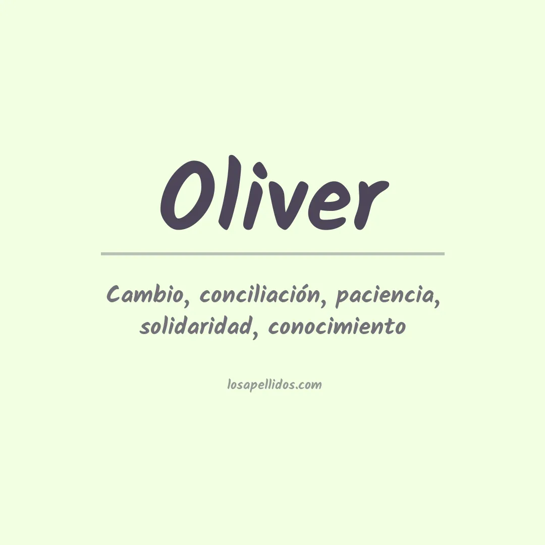 Apellido Oliver