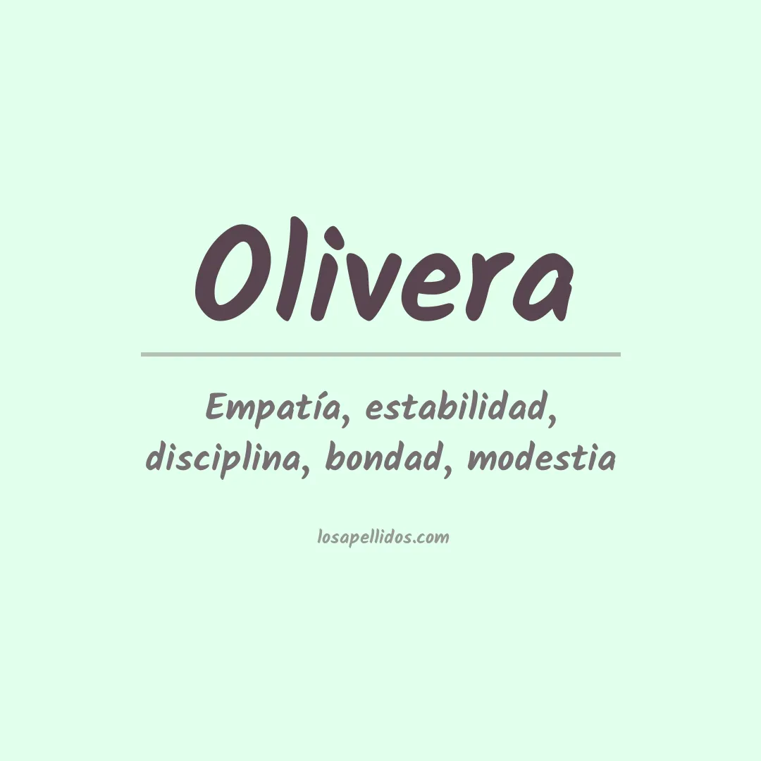 Apellido Olivera