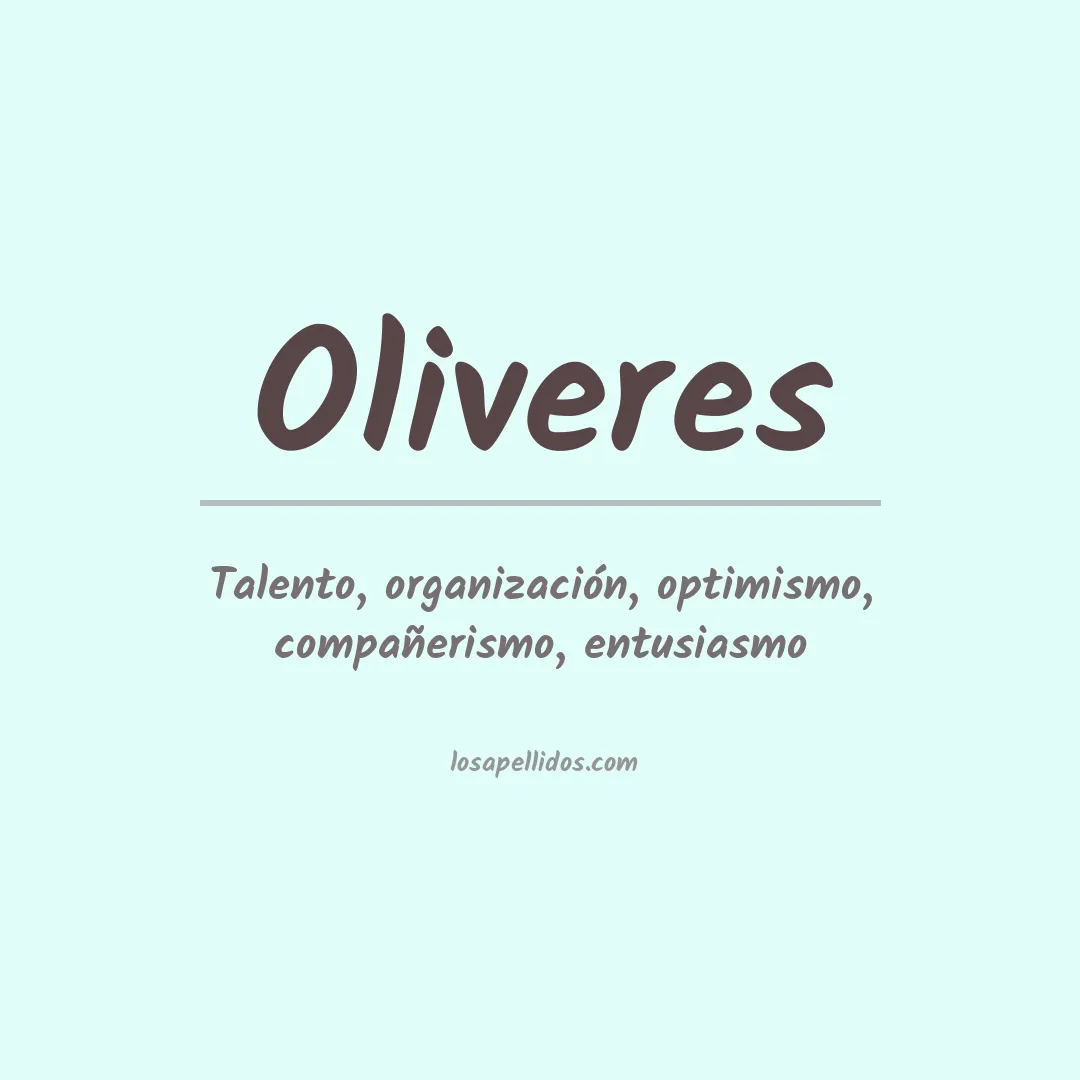 Apellido Oliveres