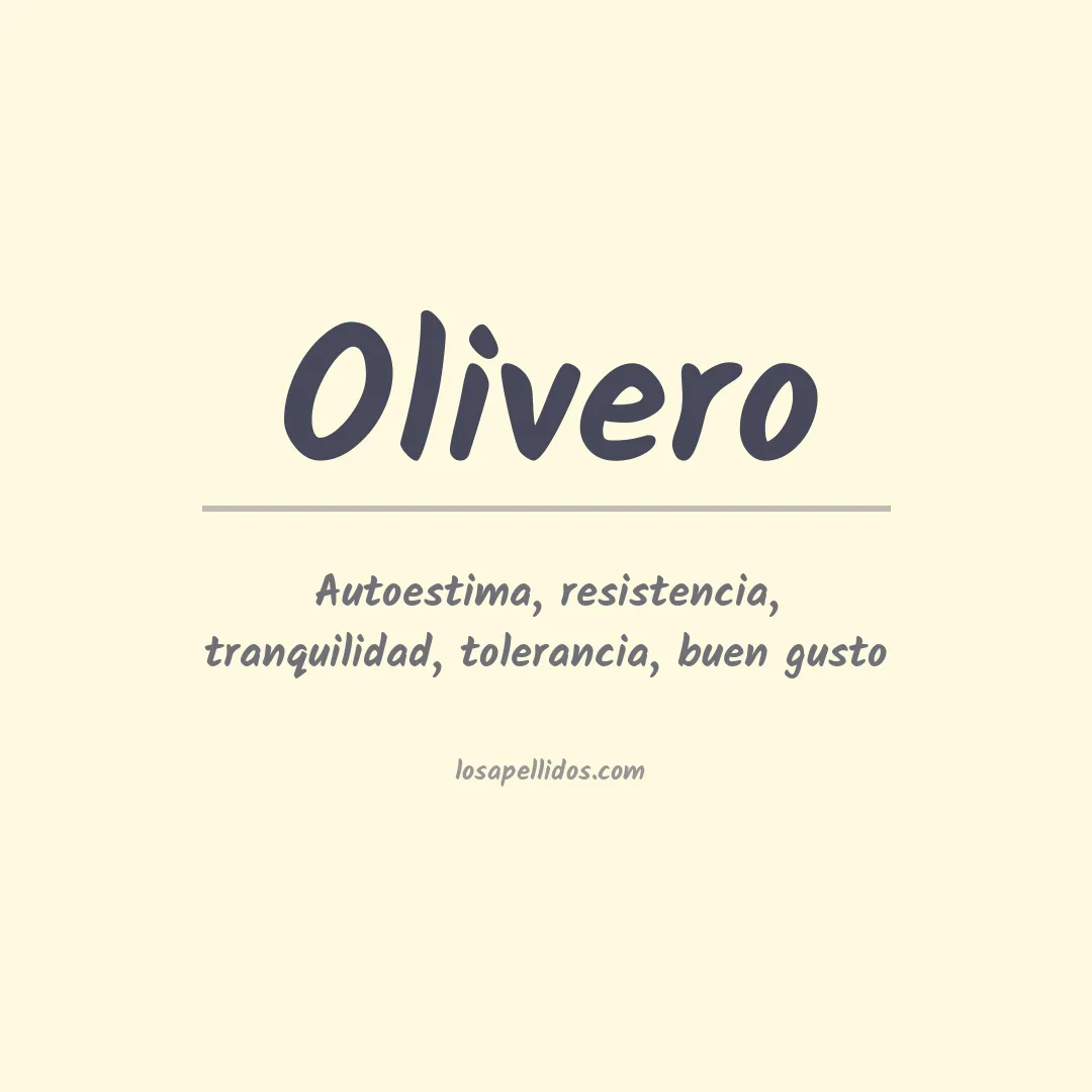 Apellido Olivero