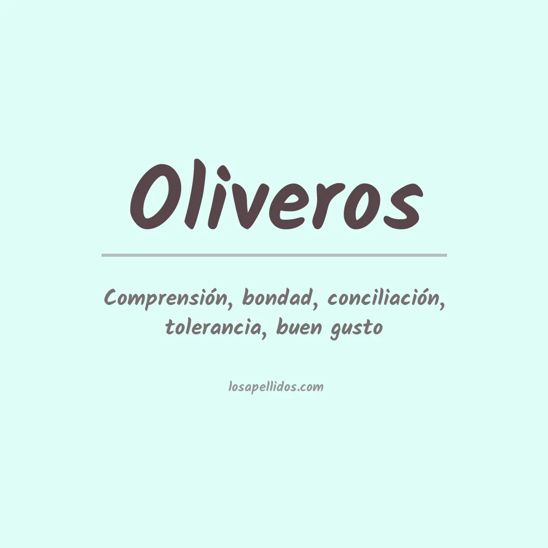 Apellido Oliveros