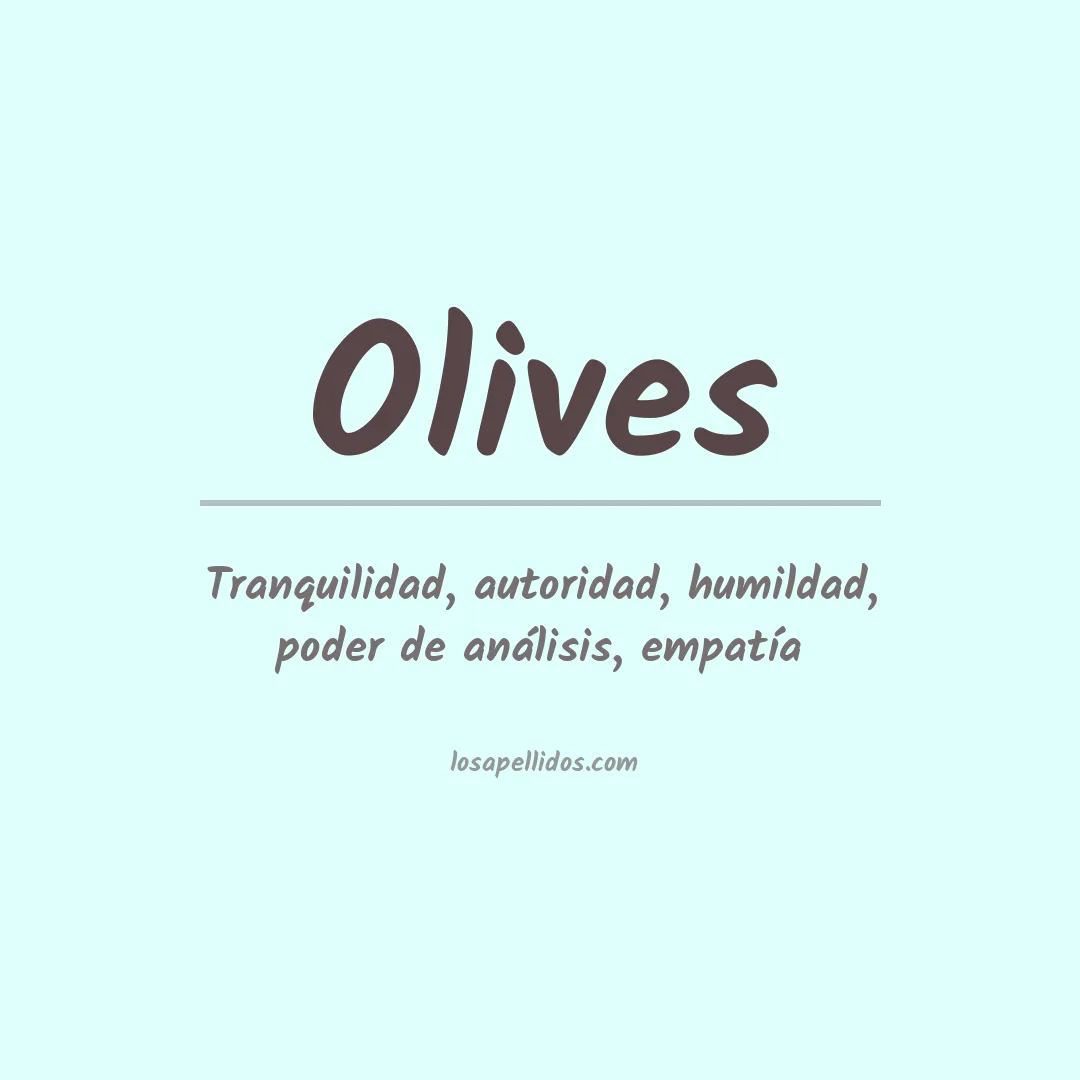 Apellido Olives