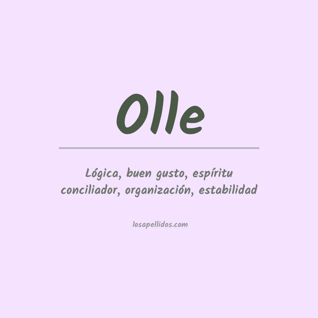 Apellido Ollé