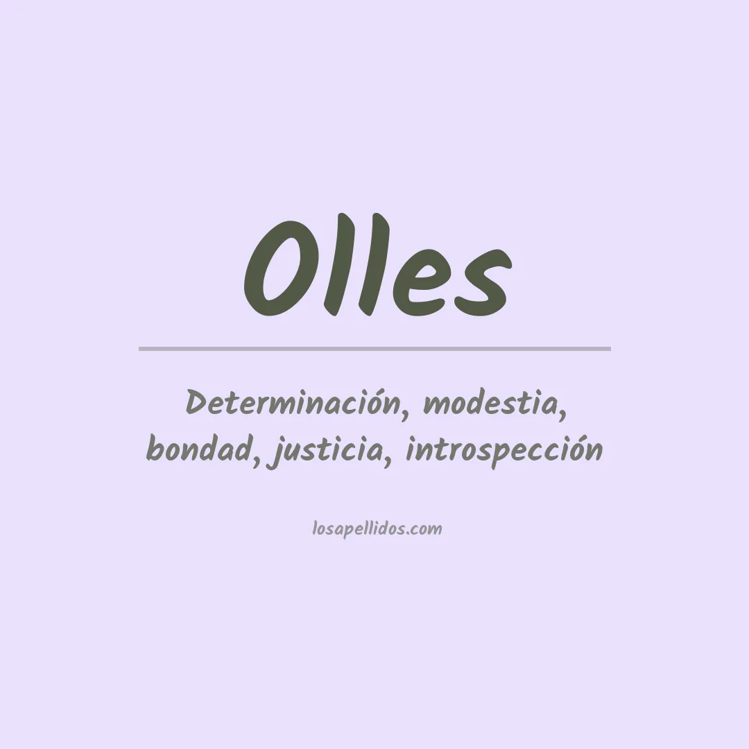 Apellido Olles