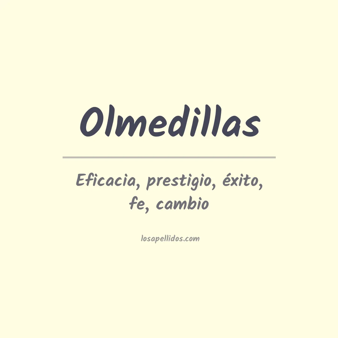 Apellido Olmedillas