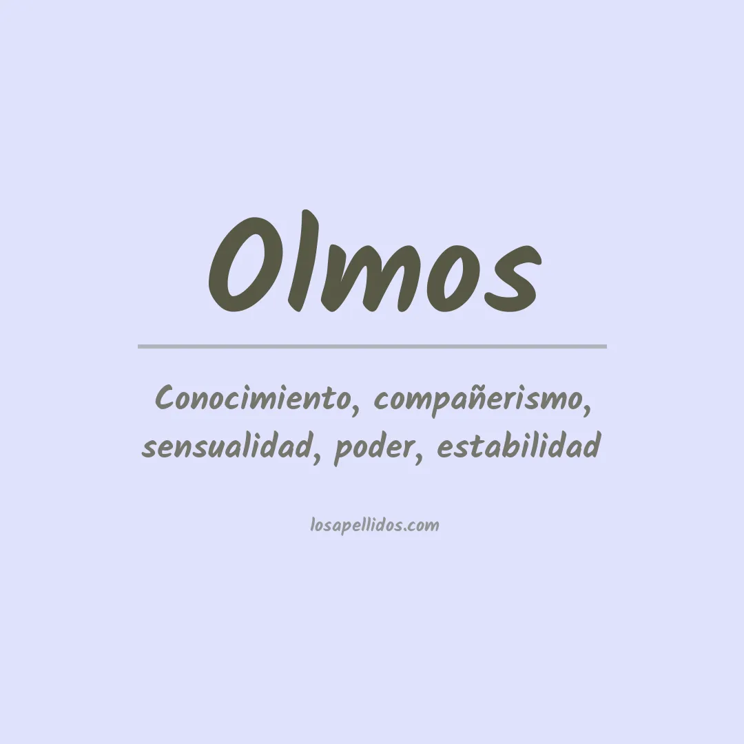 Apellido Olmos