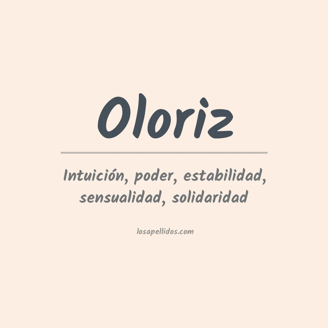 Apellido Oloriz