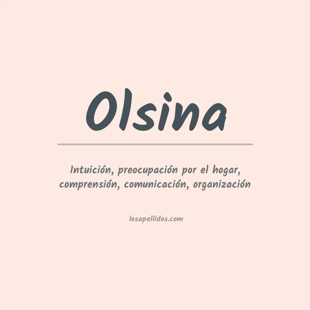 Apellido Olsina