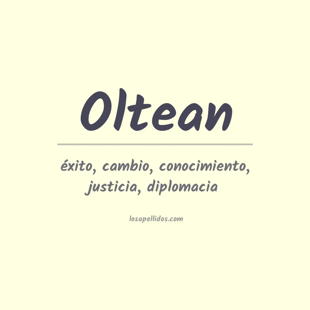 Apellido Oltean