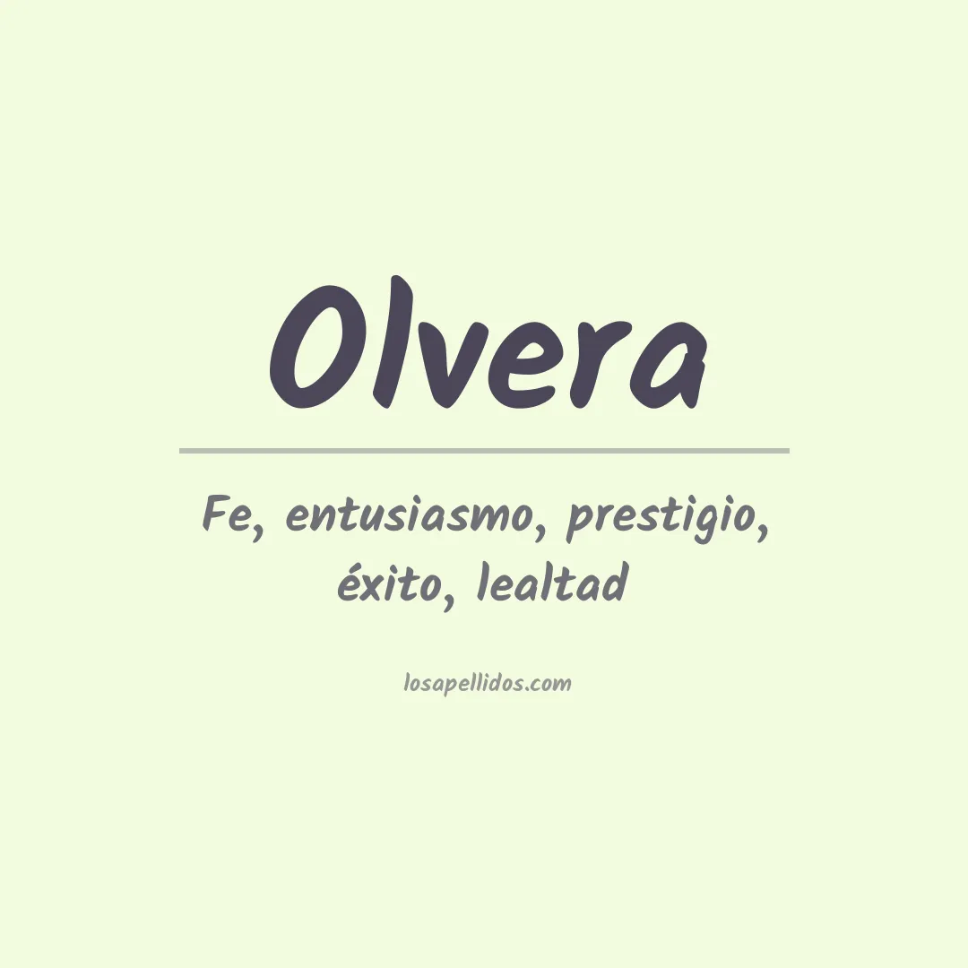 Apellido Olvera