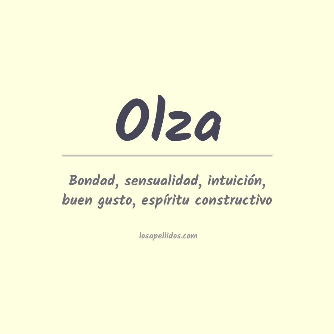 Apellido Olza