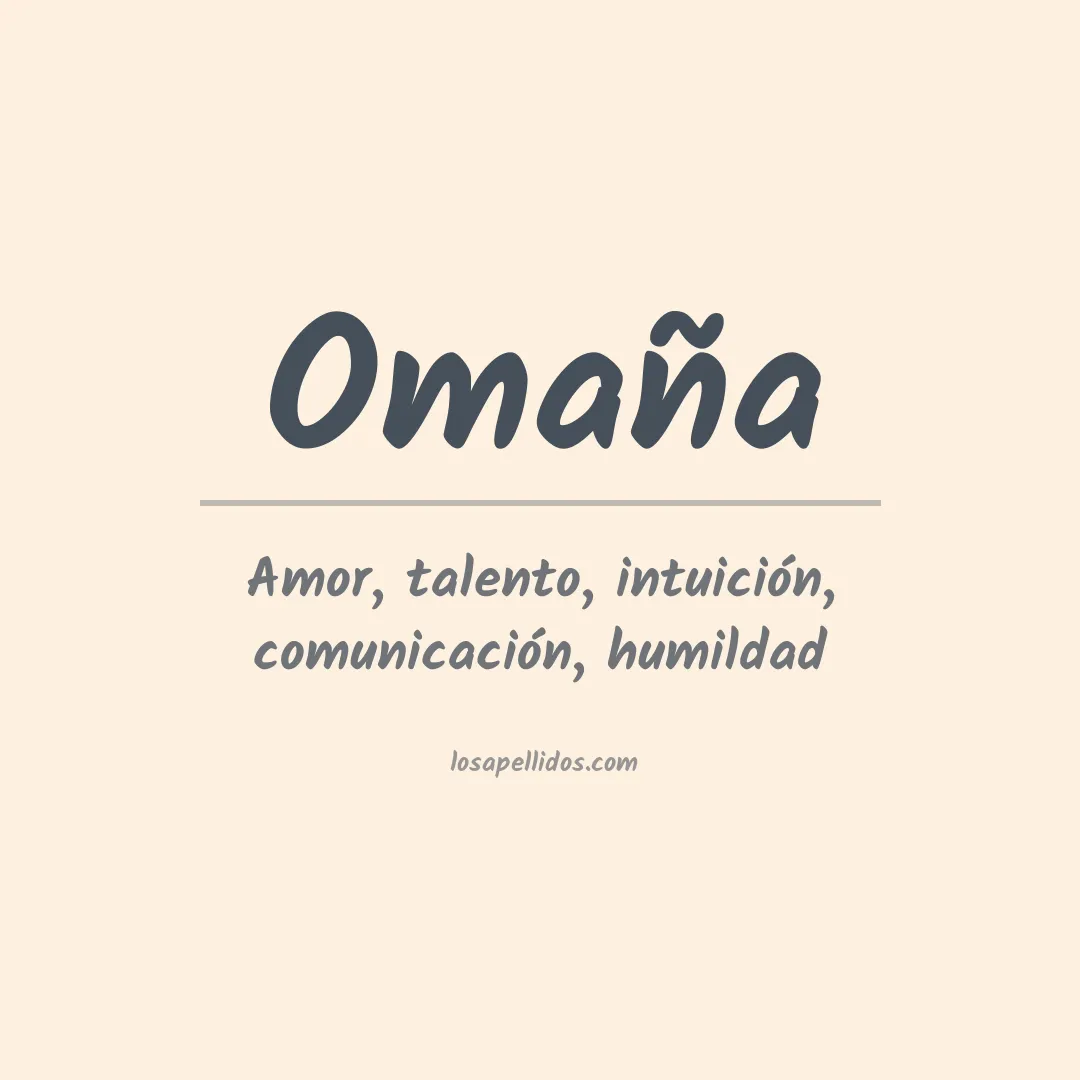 Apellido Omaña