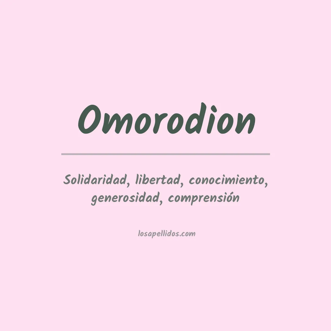 Apellido Omorodion