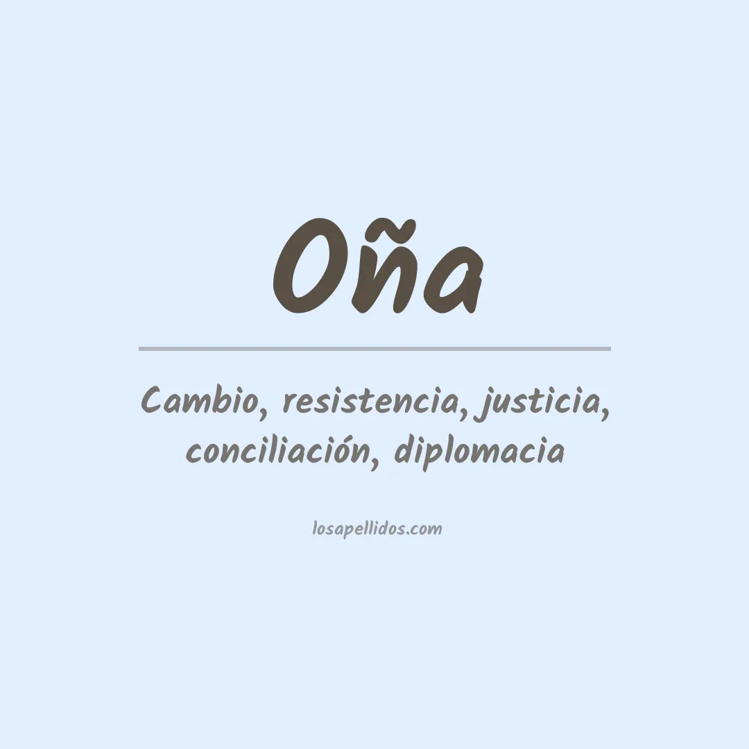 Apellido Oña