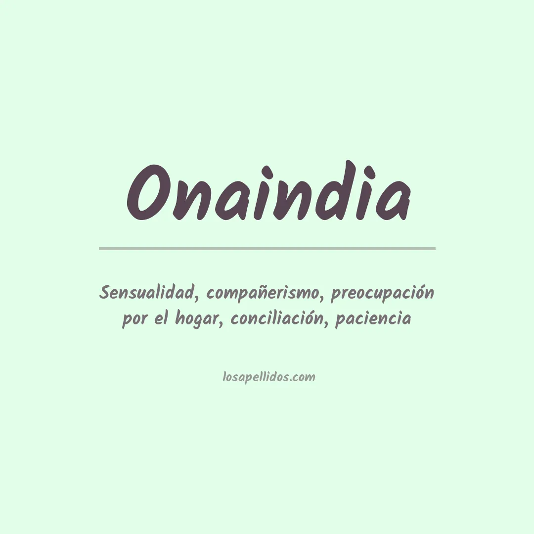 Apellido Onaindia