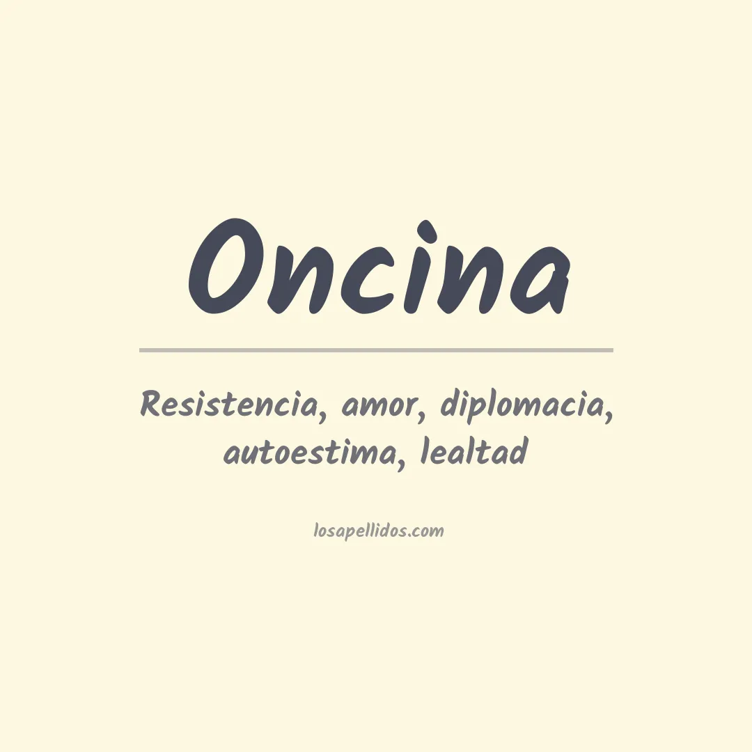Apellido Oncina