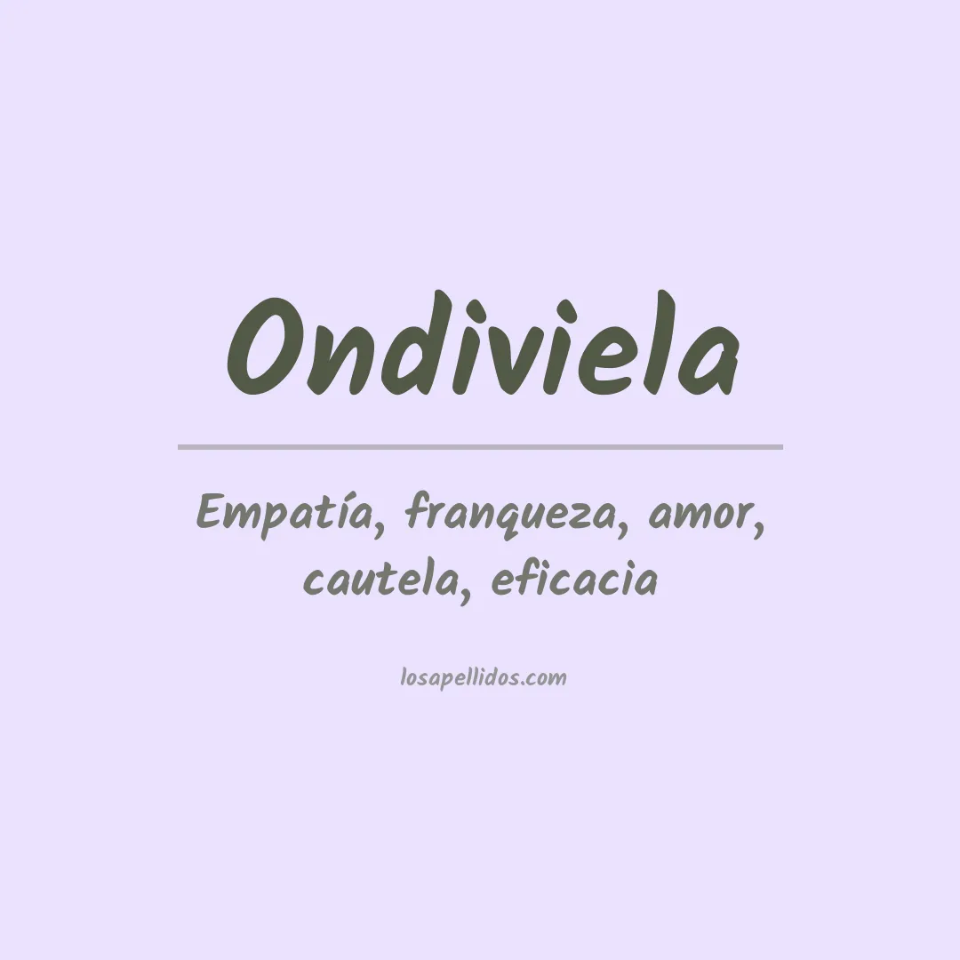 Apellido Ondiviela