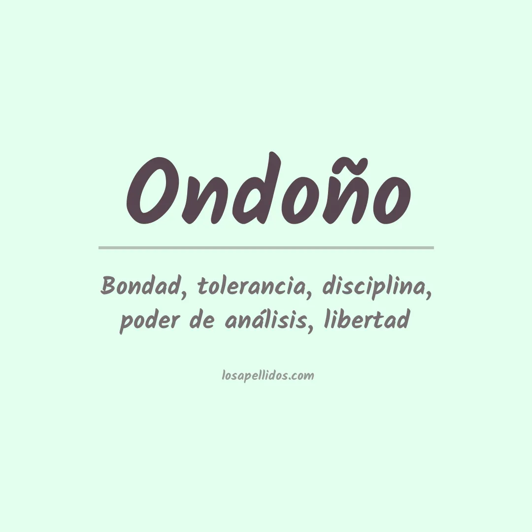 Apellido Ondoño