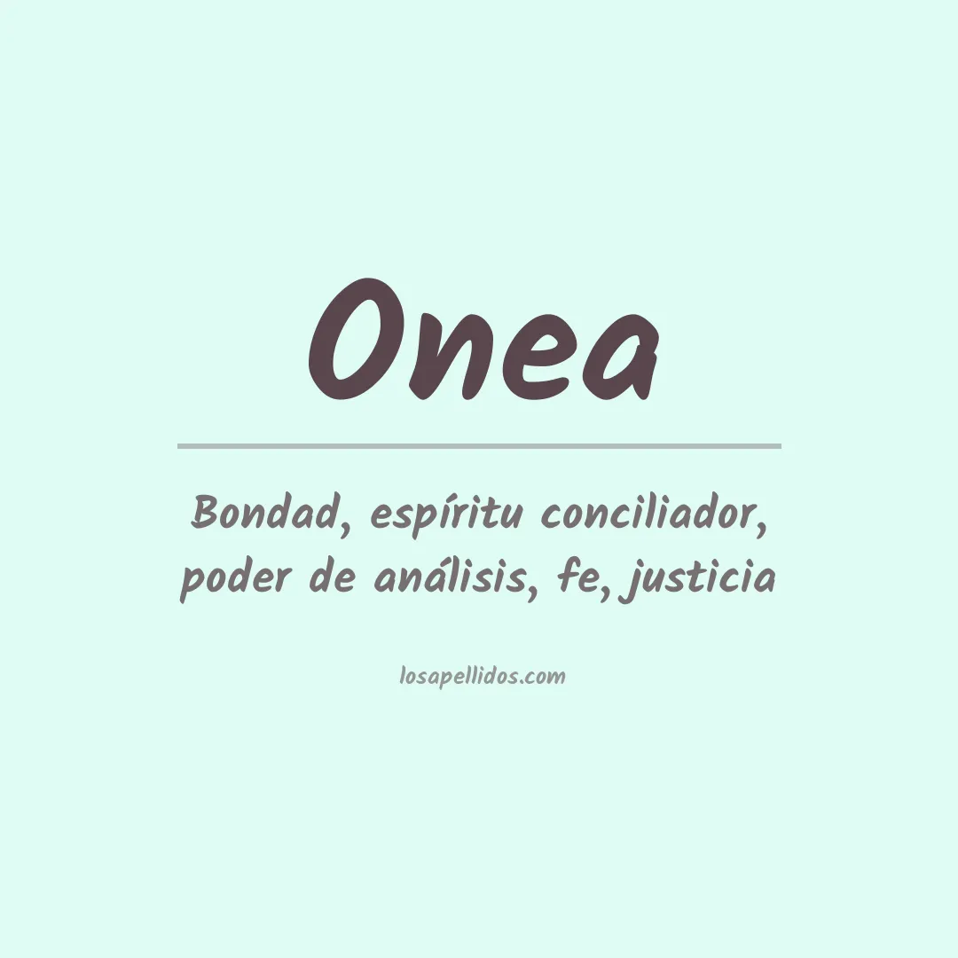 Apellido Onea