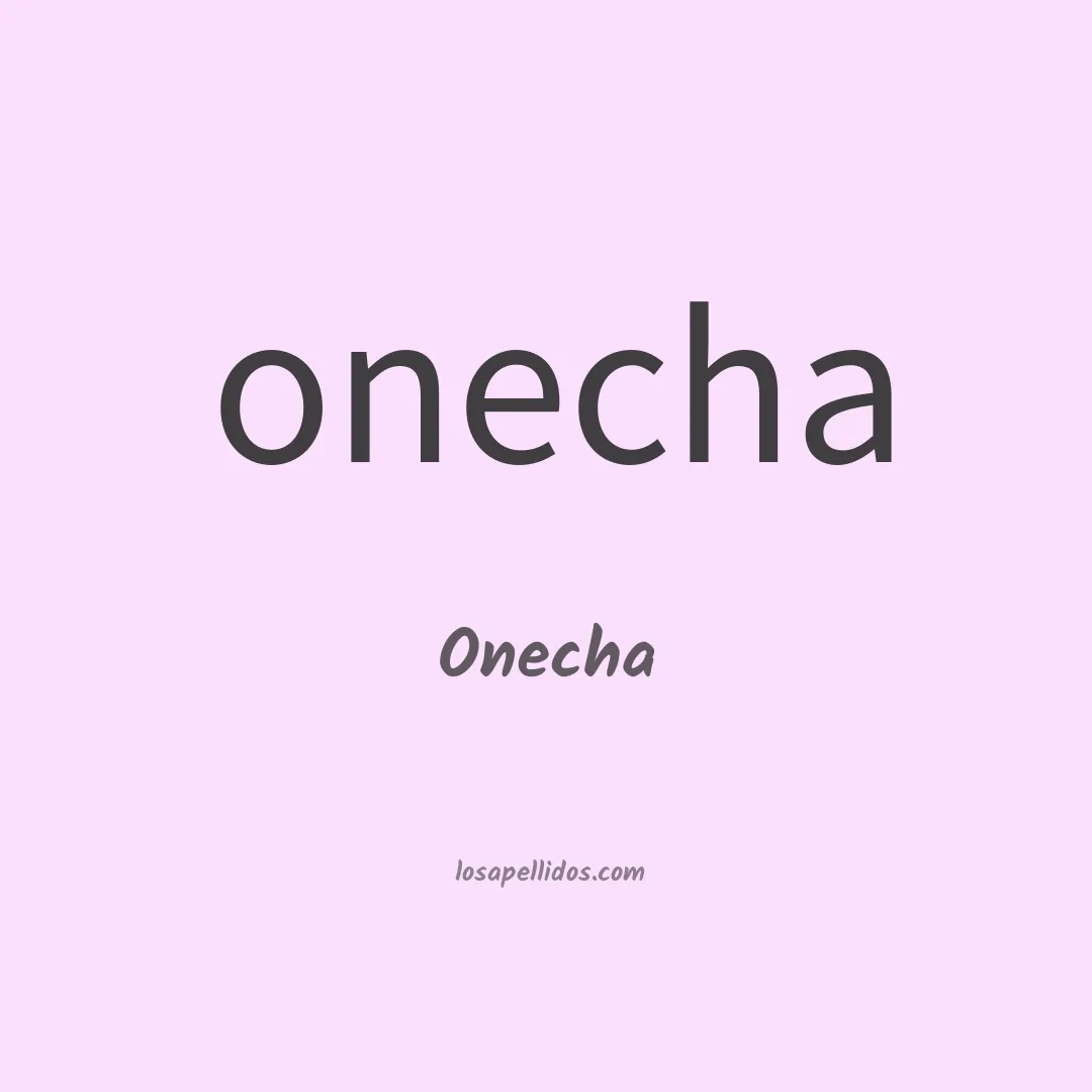 Onecha en chino