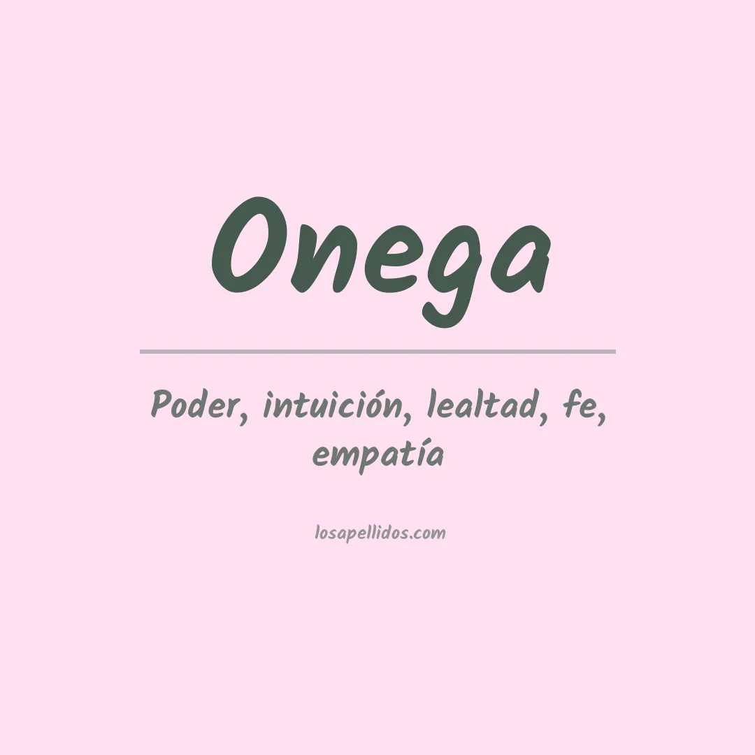 Apellido Onega