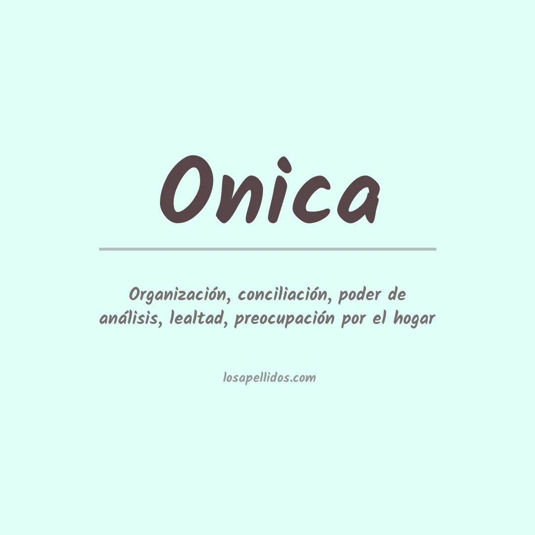 Apellido Onica