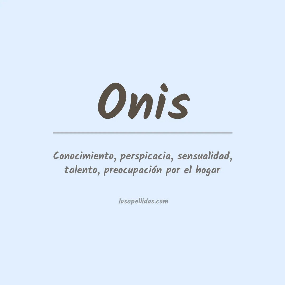 Apellido Onis