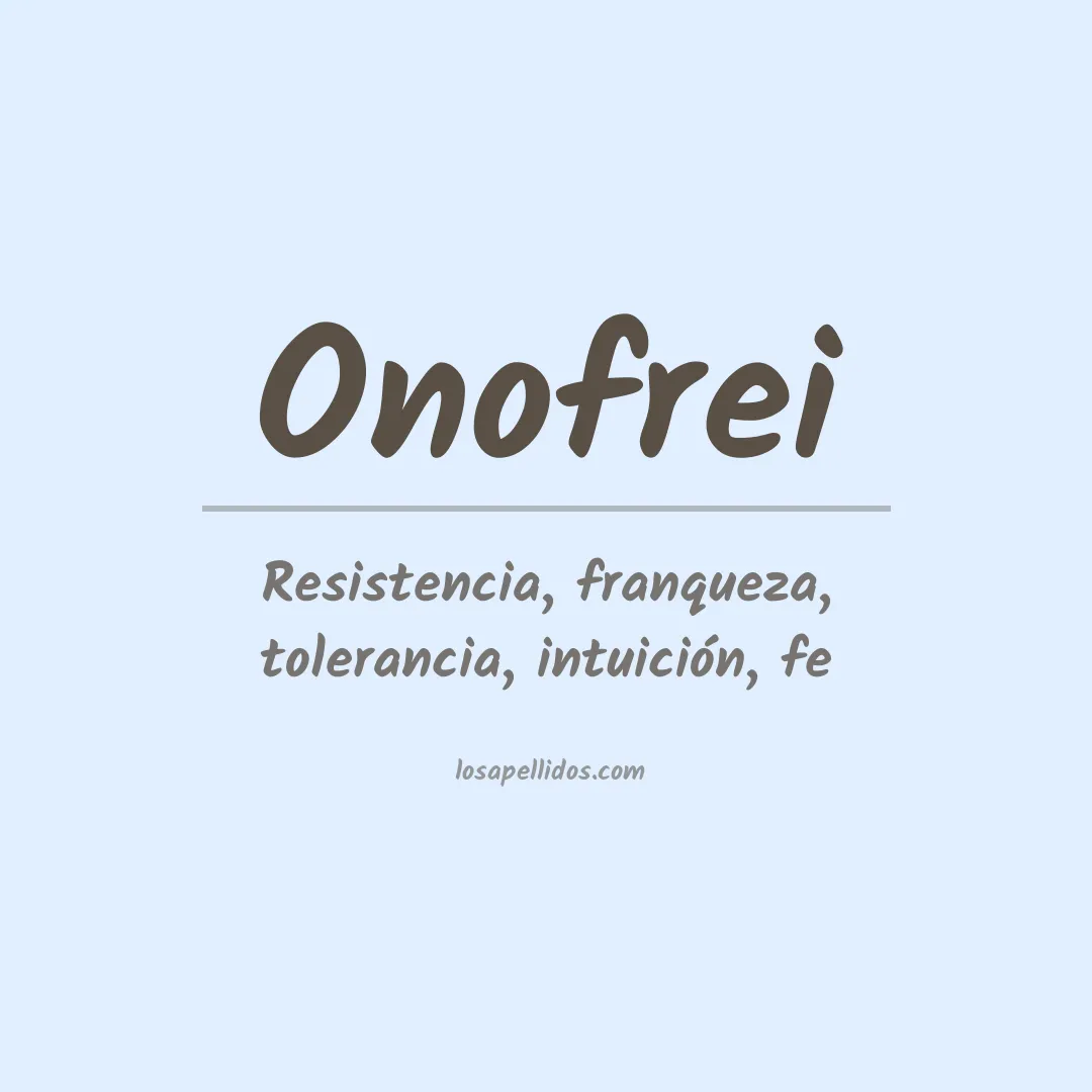 Apellido Onofrei