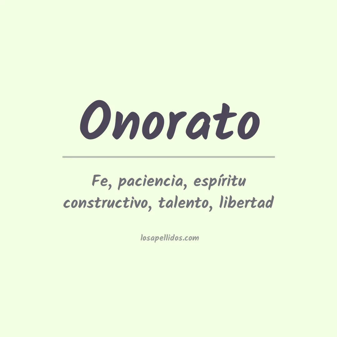 Apellido Onorato