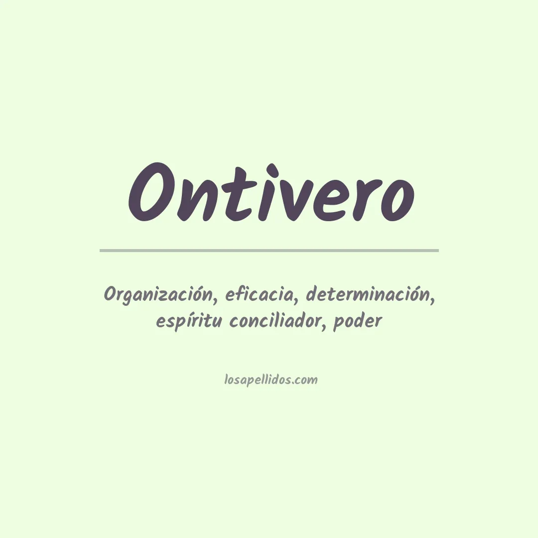 Apellido Ontivero