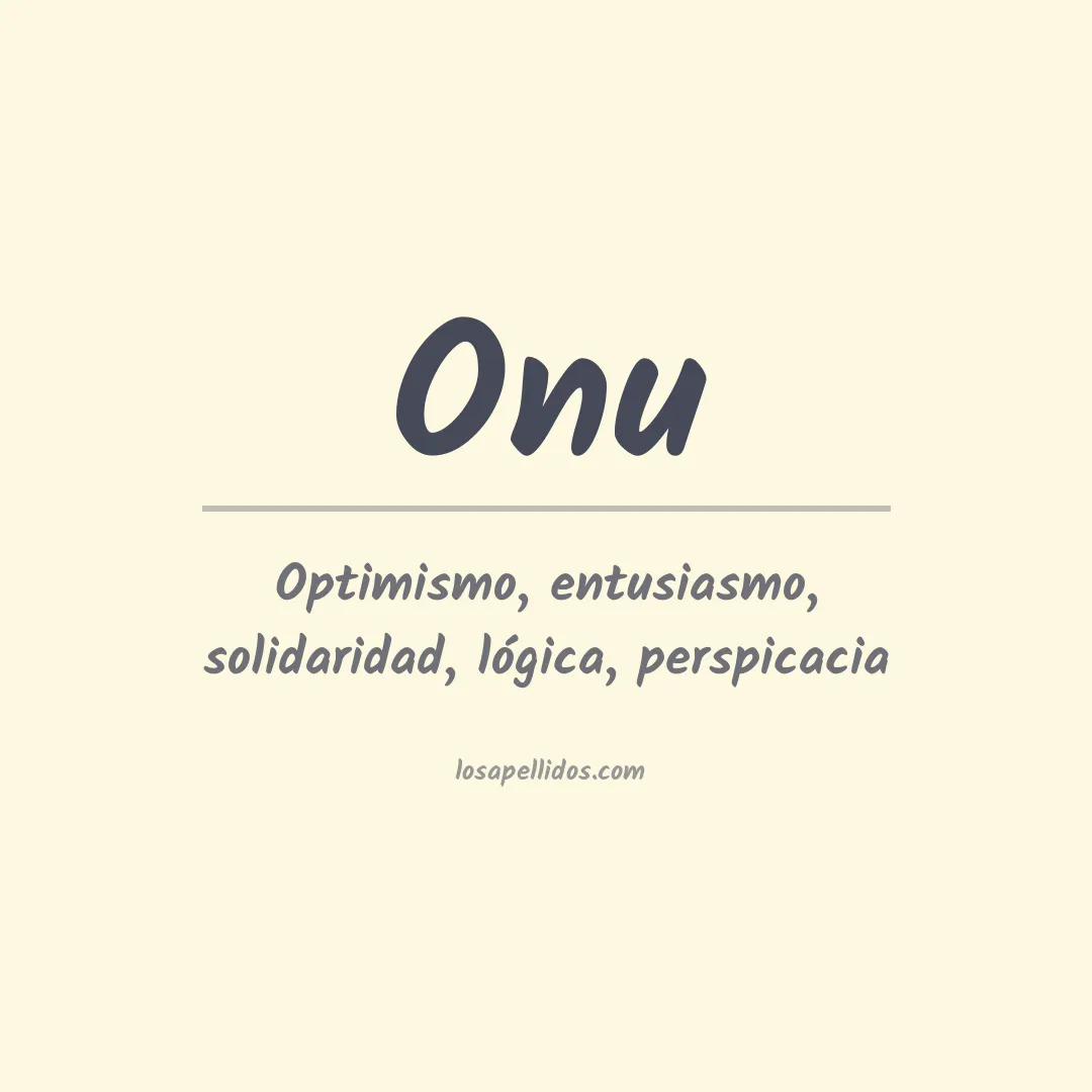 Apellido Onu