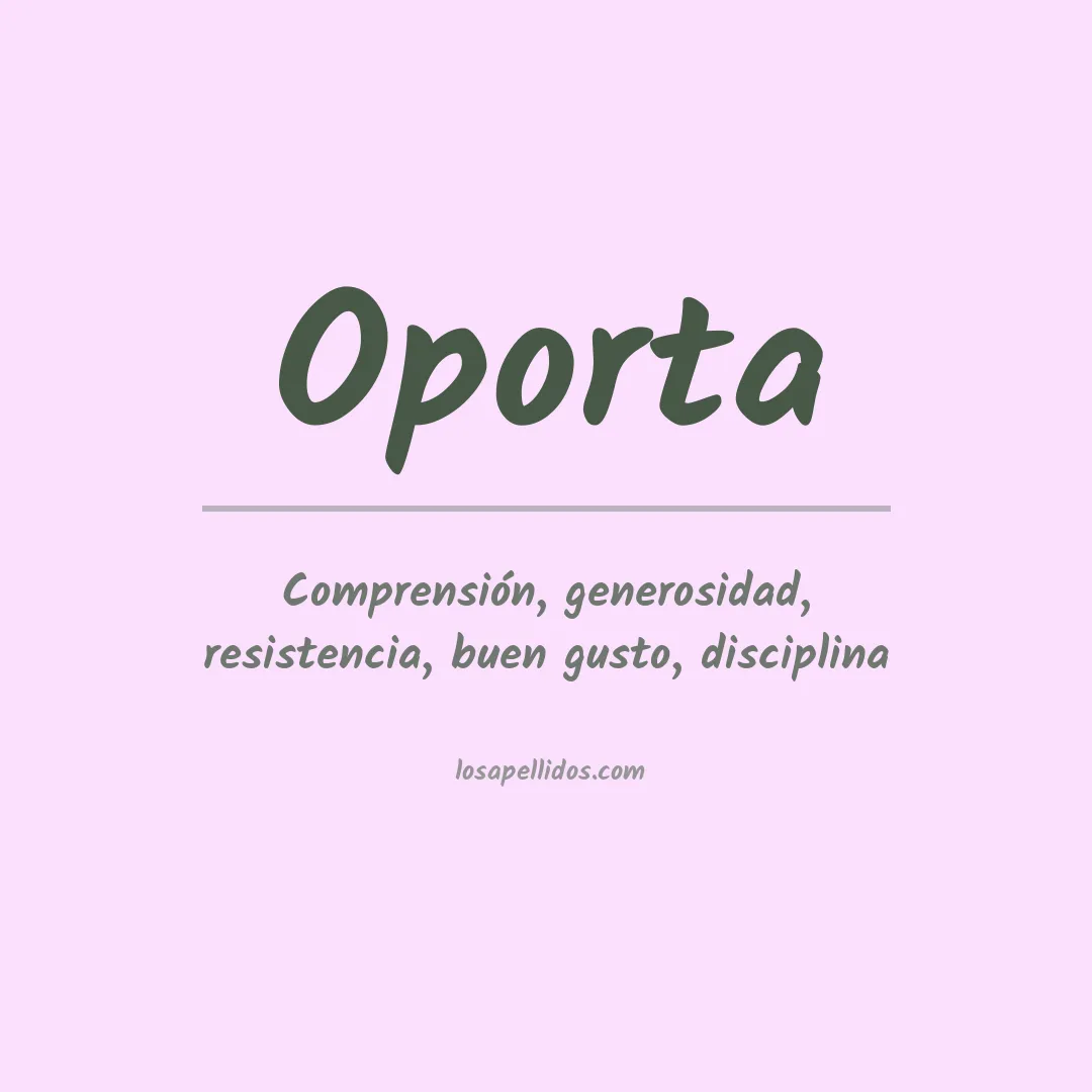 Apellido Oporta