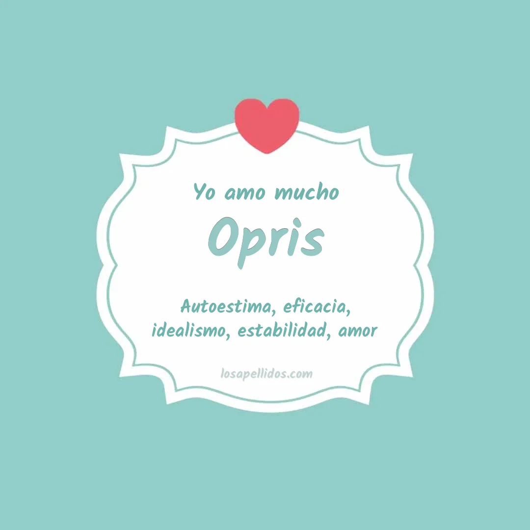 Yo amo mucho Opris