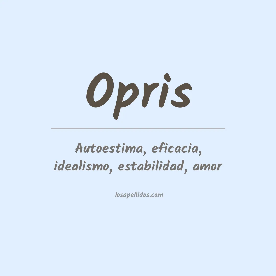 Apellido Opris