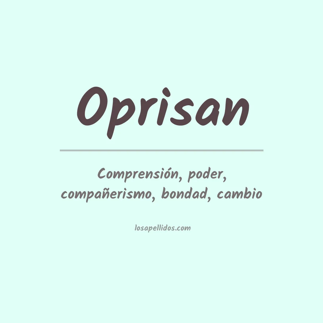 Apellido Oprisan