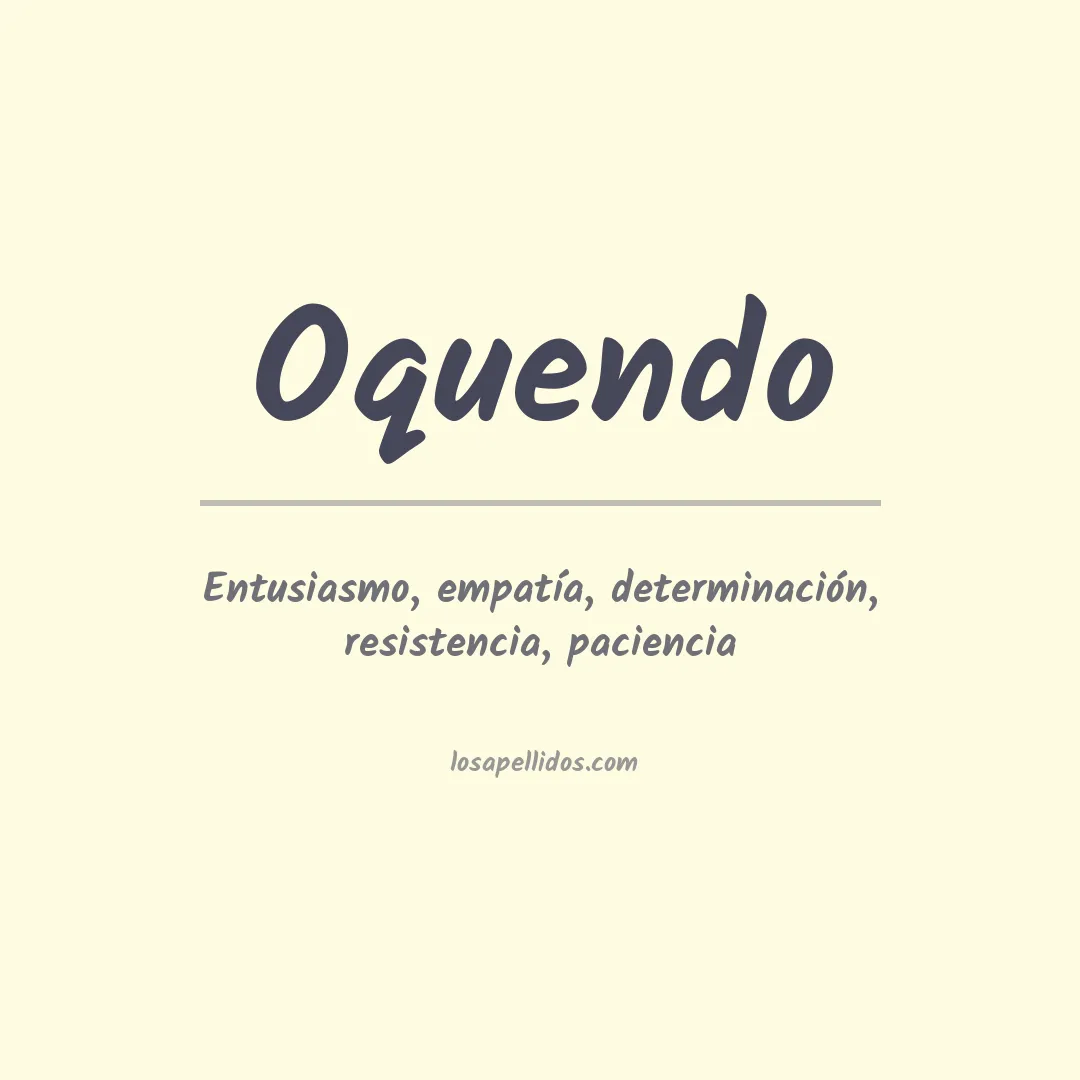Apellido Oquendo