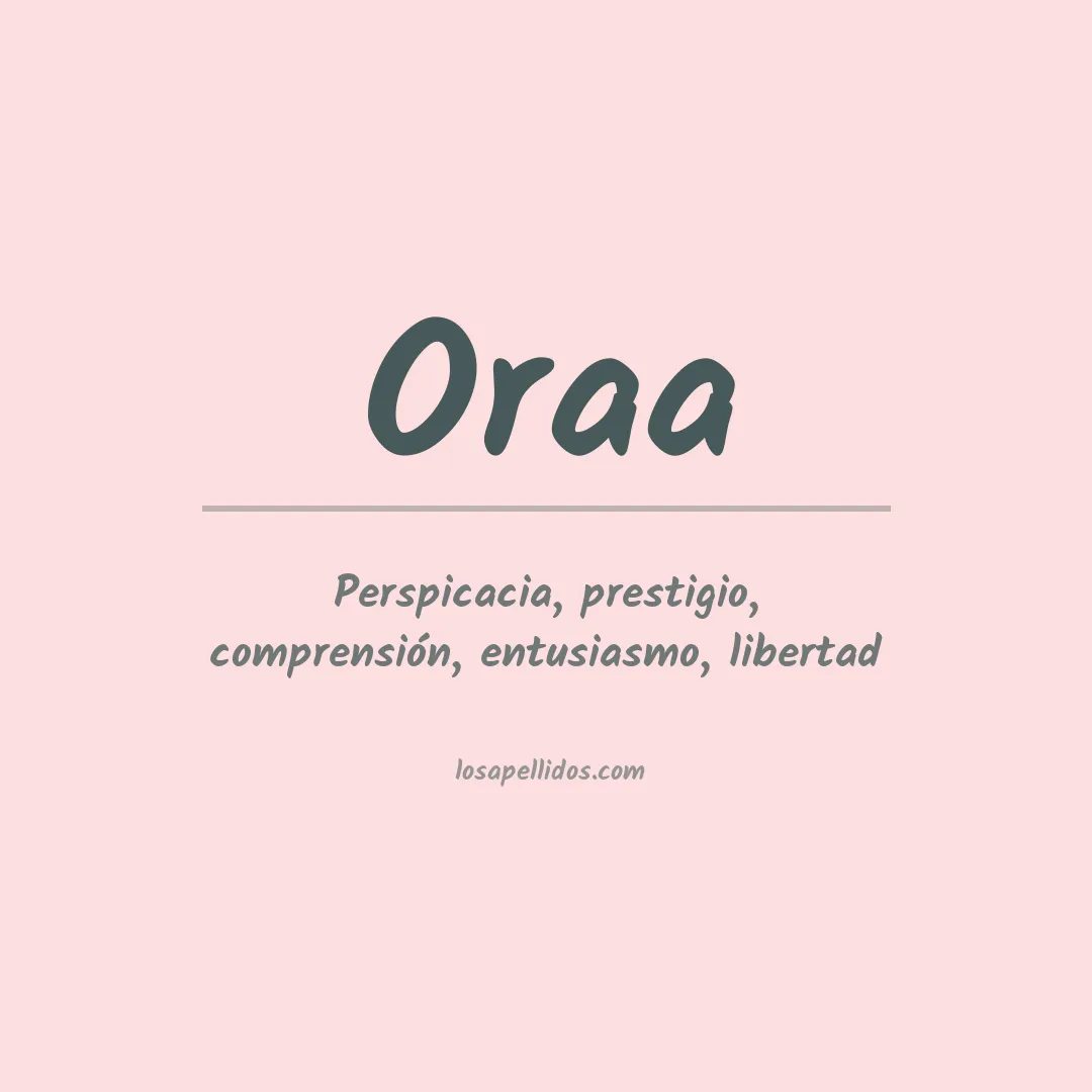 Apellido Oraa