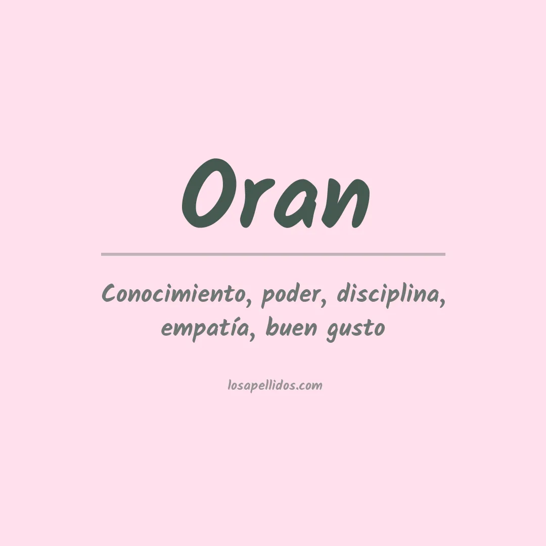 Apellido Oran