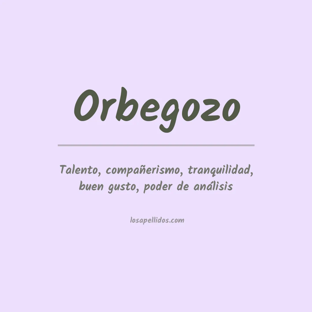 Apellido Orbegozo