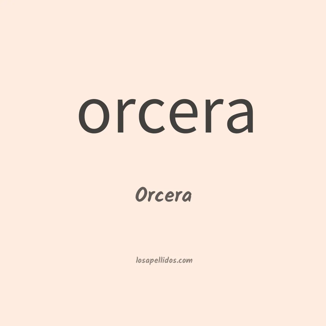 Orcera en chino