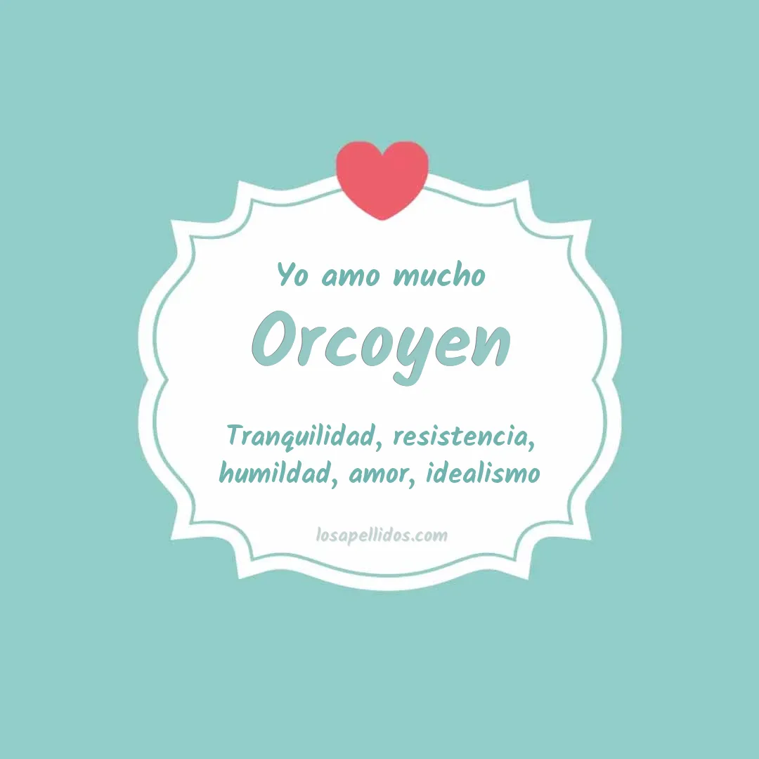 Yo amo mucho Orcoyen