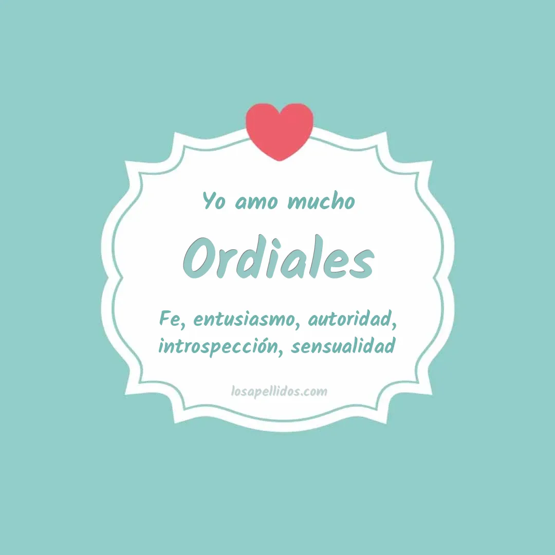 Yo amo mucho Ordiales