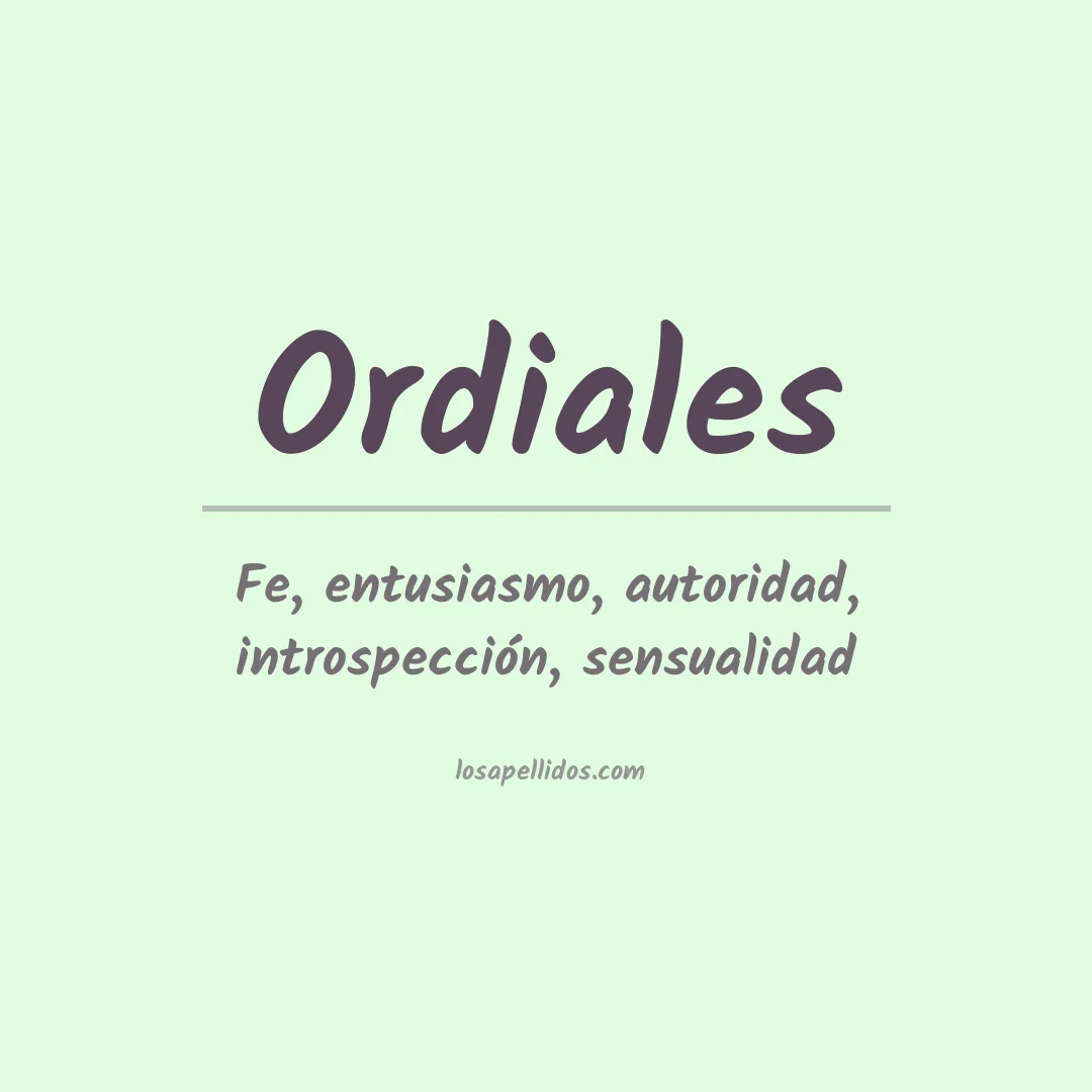 Apellido Ordiales