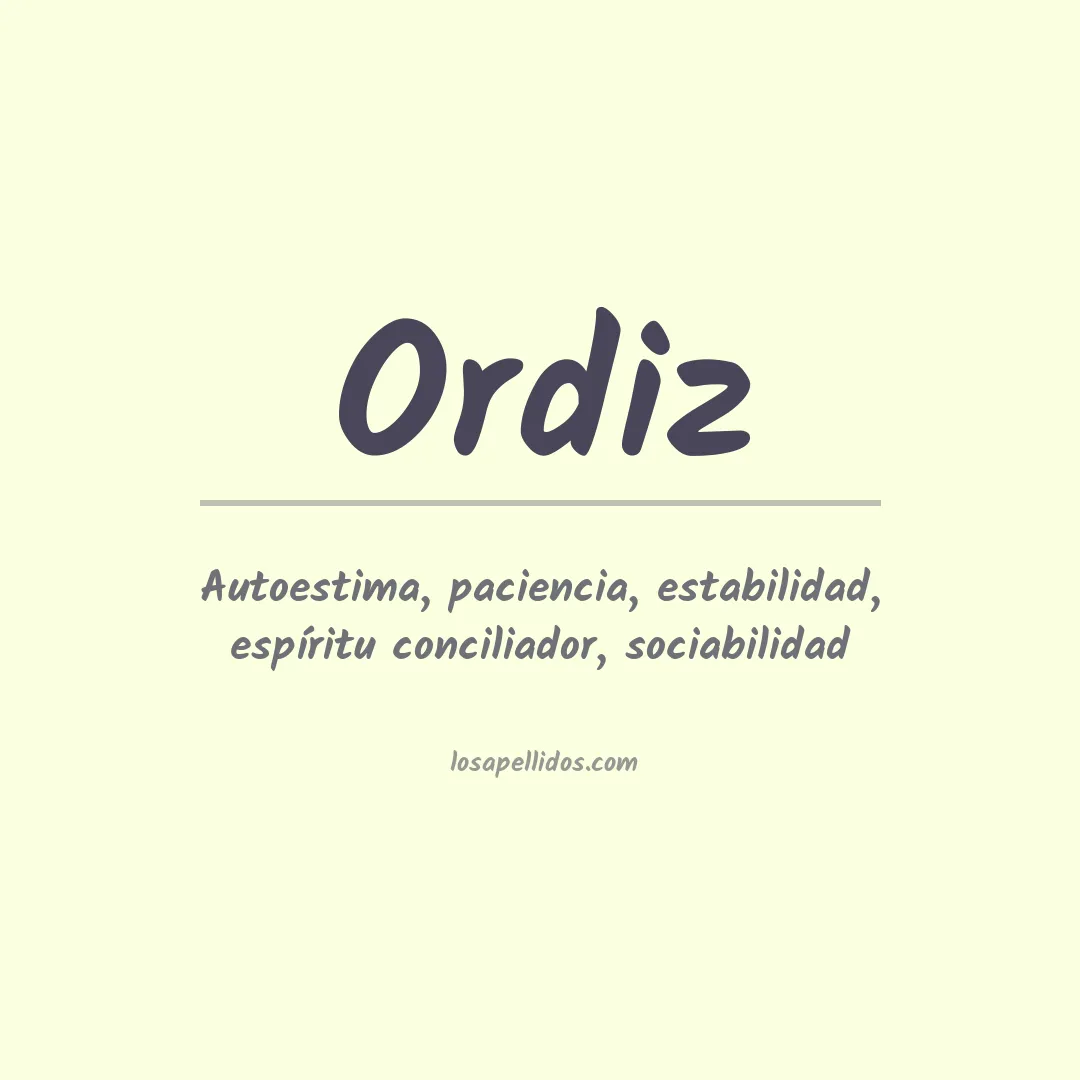 Apellido Ordiz
