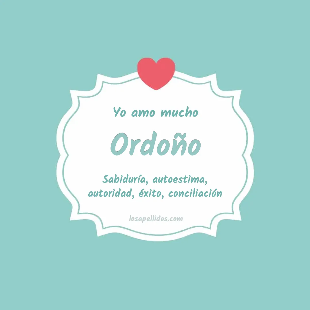 Yo amo mucho Ordoño