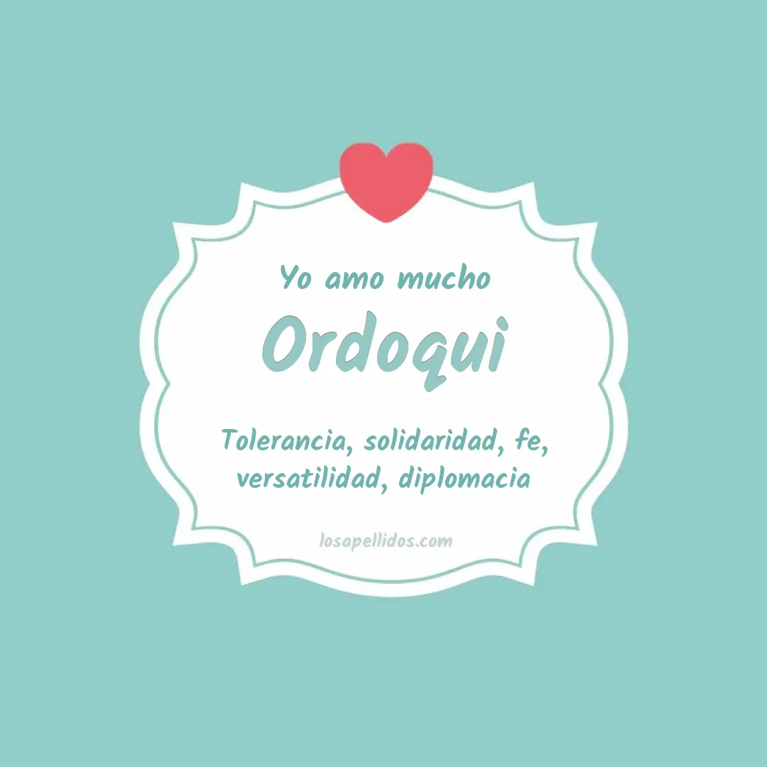 Yo amo mucho Ordoqui