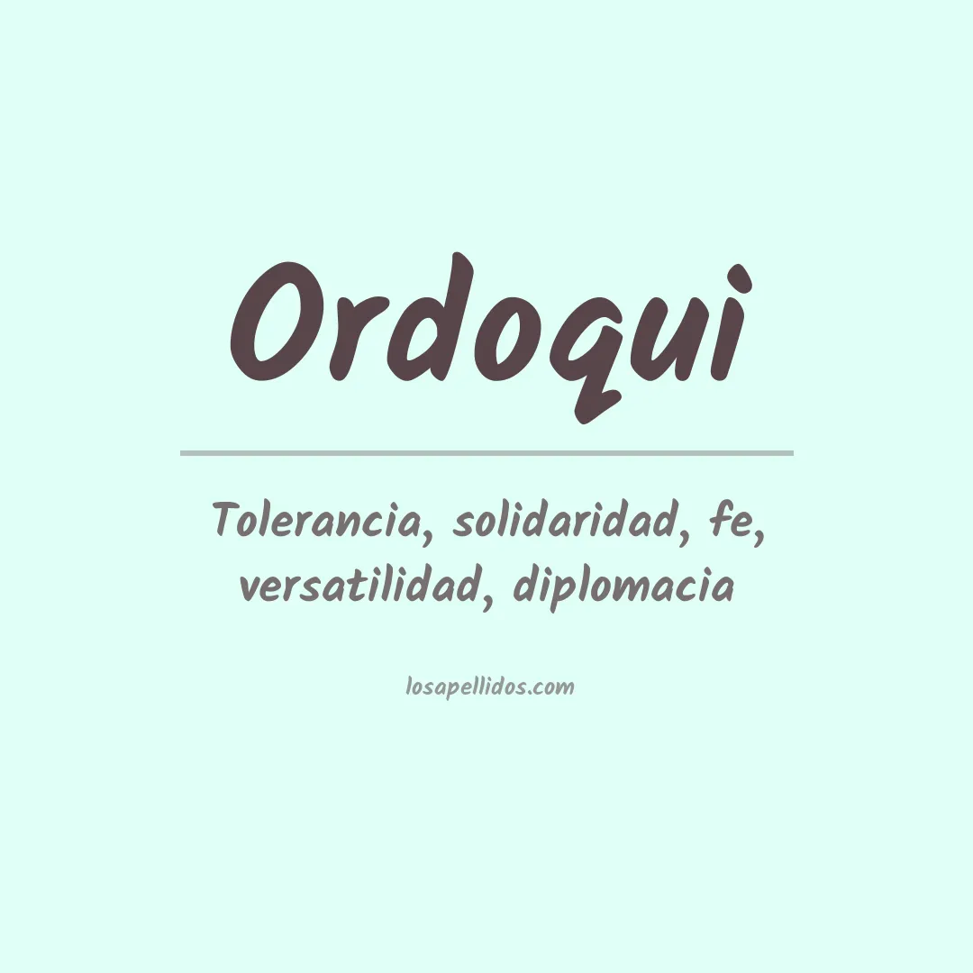Apellido Ordoqui