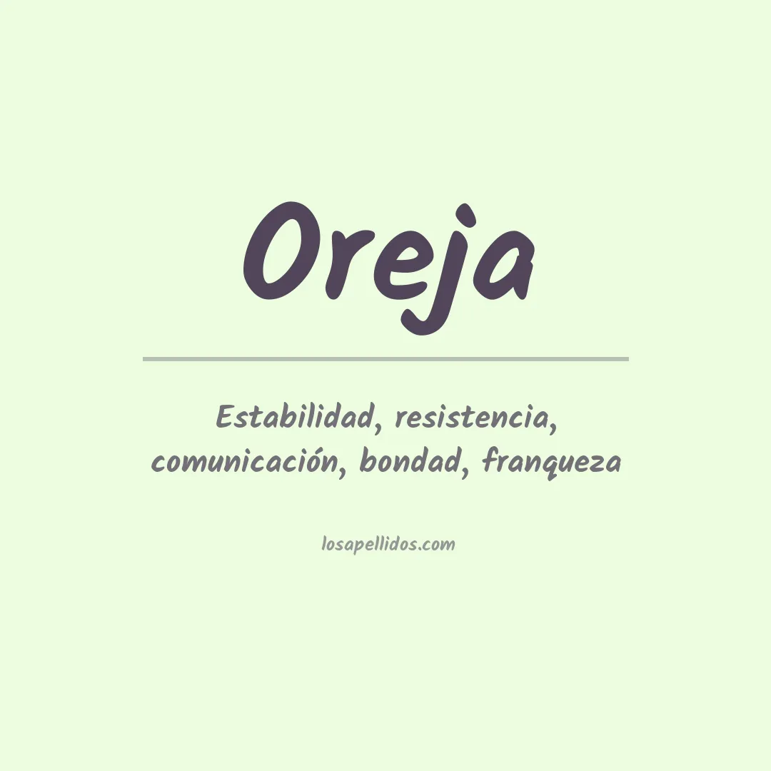 Apellido Oreja