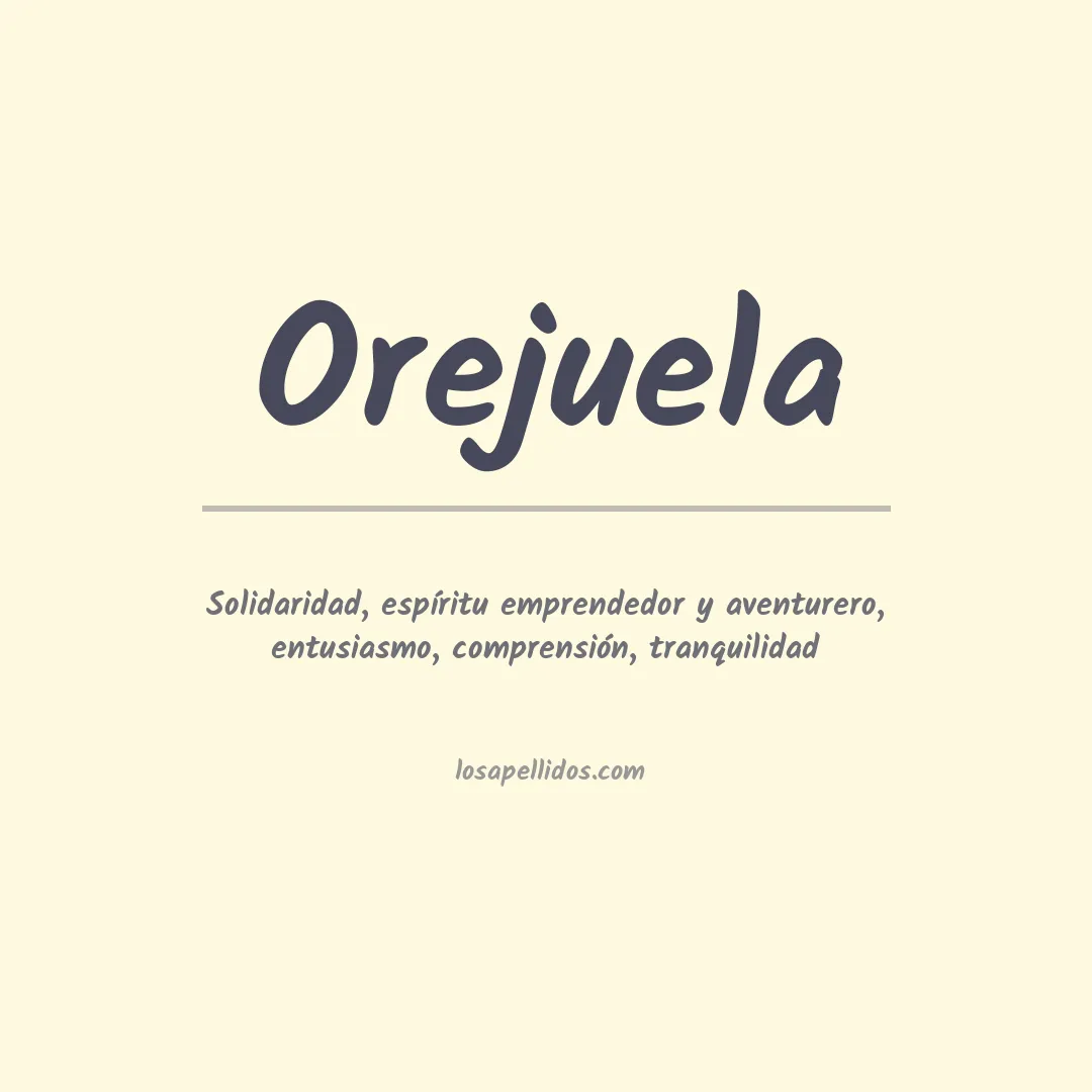 Apellido Orejuela
