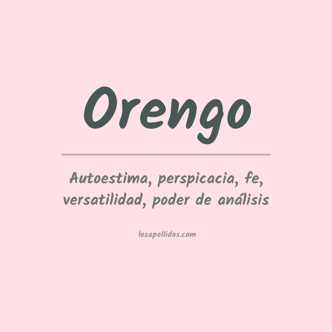 Apellido Orengo